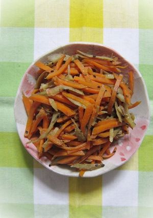 お弁当に！しょうがみそきんぴら-レシピのメイン写真