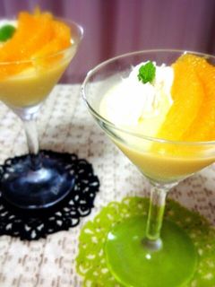 爽やか〜なオレンジヨーグルトゼリー-レシピのメイン写真