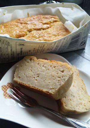 牛乳パックでシナモンバナナケーキ♪-レシピのメイン写真
