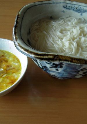 生卵だけで美味★うーめん(温麺)の食べ方-レシピのメイン写真