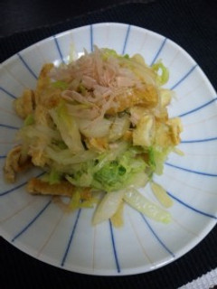 簡単☆白菜と油揚げの辛味あえ-レシピのメイン写真