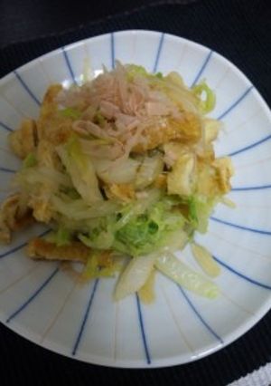 簡単☆白菜と油揚げの辛味あえ-レシピのメイン写真
