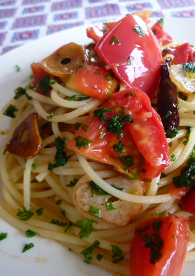 完熟トマトのパスタ-レシピのメイン写真