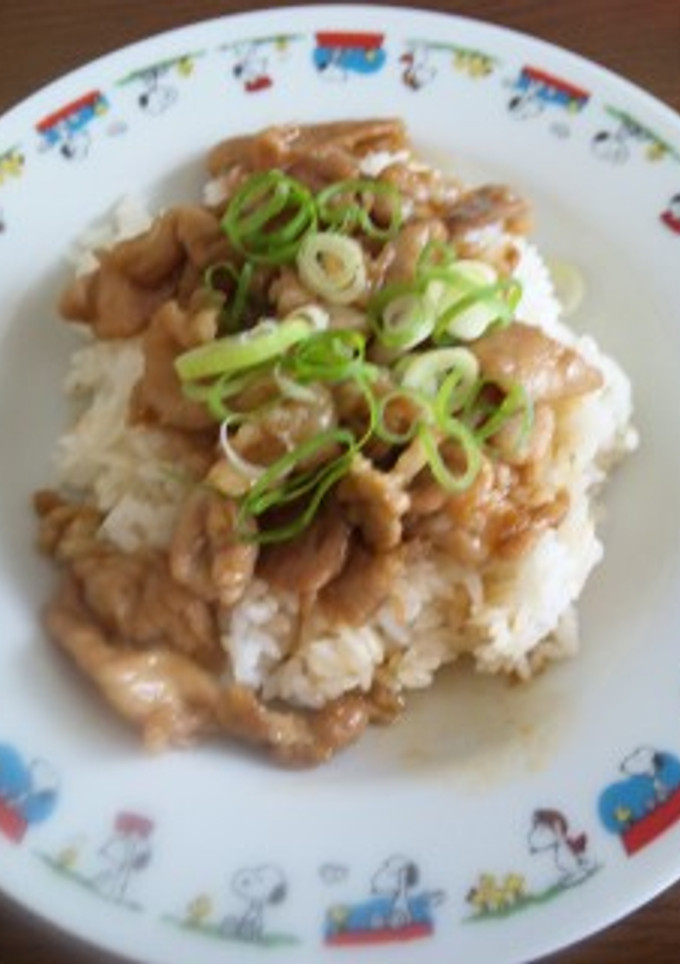 簡単！豚の生姜焼き丼-レシピのメイン写真