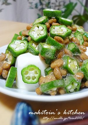 オクラ納豆のっけ冷奴-レシピのメイン写真