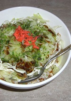 かき込みキャベツ丼-レシピのメイン写真