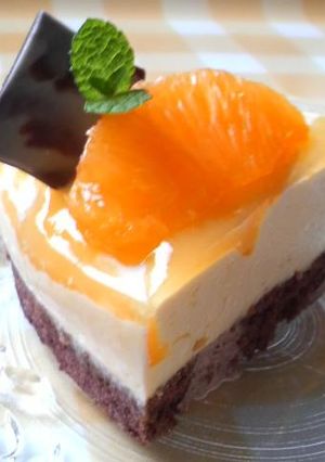 内緒！オレンジレアチーズケーキ-レシピのメイン写真