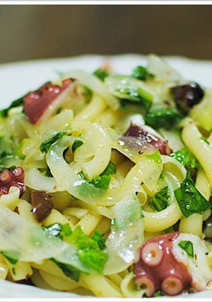 タコとセロリの冷製パスタ-レシピのメイン写真