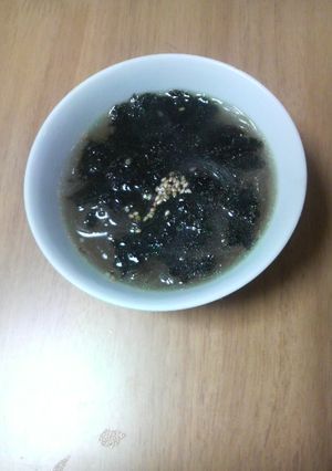 海苔の真っ黒スープ-レシピのメイン写真