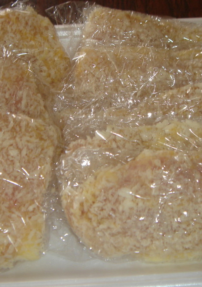 鶏胸肉のチーズはさみ揚げ（冷凍用）-レシピのメイン写真
