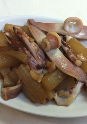 いかげそと大根のニンニクバター炒め-レシピのメイン写真