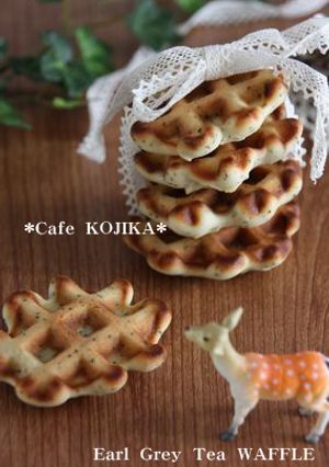 アールグレイで♪紅茶のワッフル-レシピのメイン写真