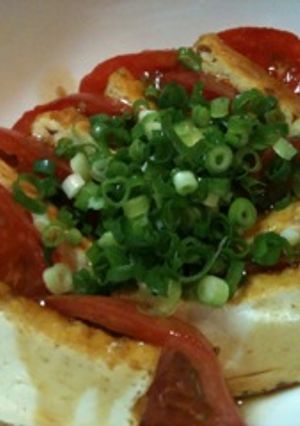 厚揚げとまとサンド焼肉風味-レシピのメイン写真