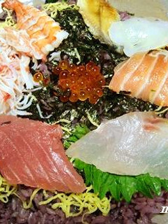 ギャップ料理「ブルーベリー祭り寿司」!-レシピのメイン写真