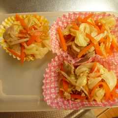 รูปของ お弁当に入れる　簡単野菜炒め