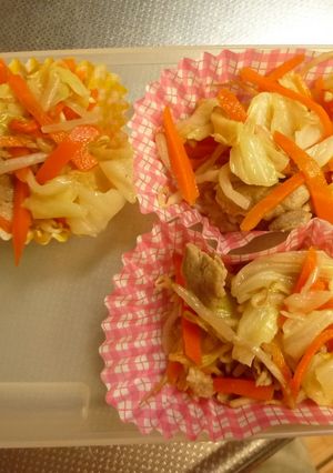 お弁当に入れる　簡単野菜炒め-レシピのメイン写真