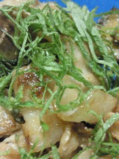 青じそでさっぱり♪なすと豚肉の味噌炒め-レシピのメイン写真
