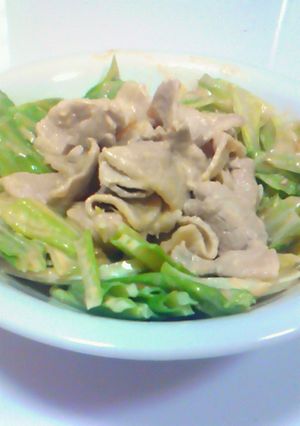 ｷｬﾍﾞﾂと豚肉の味噌ﾏﾖｻﾗﾀﾞ-レシピのメイン写真