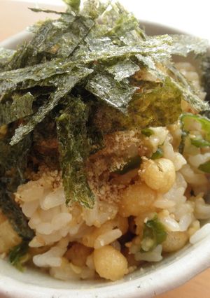 激辛注意☆青唐辛子味噌＆揚げ玉混ぜご飯-レシピのメイン写真