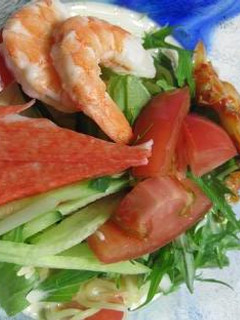 魚介と野菜の豆乳冷やしラーメン-レシピのメイン写真