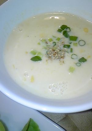 コーンの豆乳スープ-レシピのメイン写真
