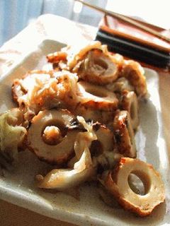 竹輪とキャベツの生姜味噌炒め。-レシピのメイン写真