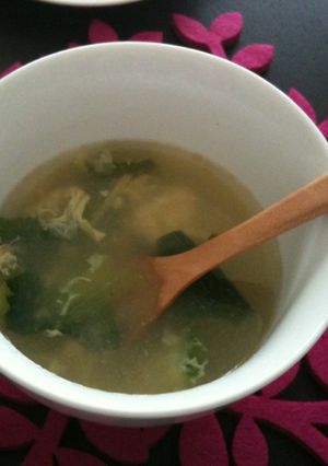 チンゲン菜の中華風スープ-レシピのメイン写真
