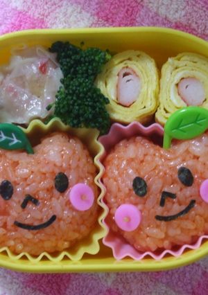 りんごの兄弟☆弁当【キャラ弁】-レシピのメイン写真
