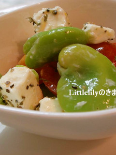 空豆とトマトのクリームチーズサラダ-レシピのメイン写真