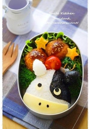 モ~モ~♪うしさん*キャラ弁-レシピのメイン写真