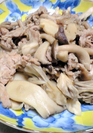 やみつき!たっぷりキノコと肉の塩タレ炒め-レシピのメイン写真