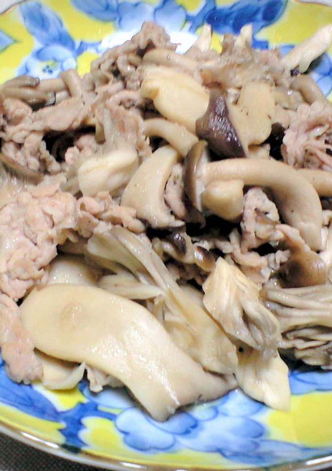 やみつき！たっぷりキノコと肉の塩タレ炒め-レシピのメイン写真