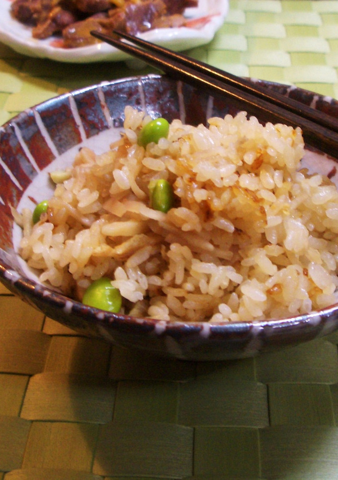 我が家の定番☆新生姜と枝豆の炊き込みご飯-レシピのメイン写真