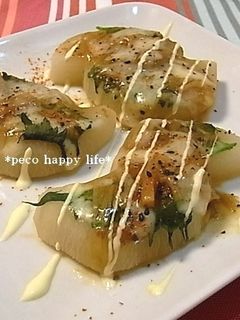 ☆蒸し大根のなめたけ大葉チーズのせ☆-レシピのメイン写真