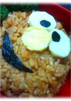 簡単キャラ弁*エルモ-レシピのメイン写真