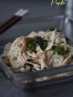 茹でムネ肉のマヨそうめん-レシピのメイン写真