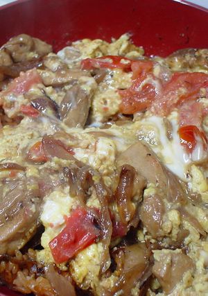 トマトの酸味が嬉しい洋風親子丼-レシピのメイン写真