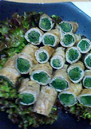 水菜たっぷり肉巻き-レシピのメイン写真