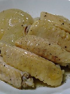 鶏肉と新玉葱の煮込み-レシピのメイン写真