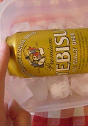 ビールをたちまち冷やす方法-レシピのメイン写真