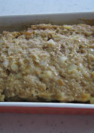 レンジでハンバーグ（ミートローフ？）-レシピのメイン写真
