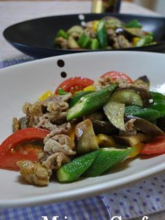 夏野菜のカレー炒め-レシピのメイン写真