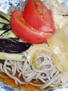 揚げ浸し野菜の冷やしそば 夏でもさっぱり-レシピのメイン写真