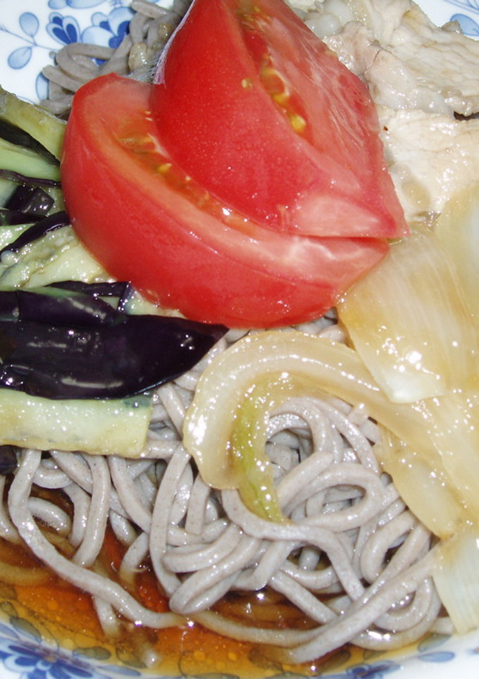 揚げ浸し野菜の冷やしそば　夏でもさっぱり-レシピのメイン写真
