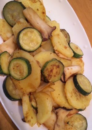 ズッキーニとじゃがいものドレッシング焼き-レシピのメイン写真