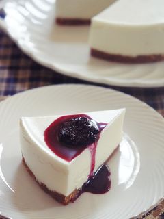 ヘルシーに*レアチーズ風ヨーグルトケーキ-レシピのメイン写真