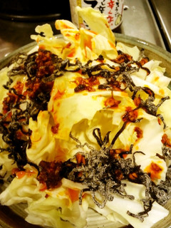 ラー油でおつまみキャベツ-レシピのメイン写真