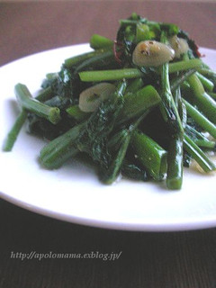 パパッと美味しい♪空芯菜のにんにく炒め♪-レシピのメイン写真