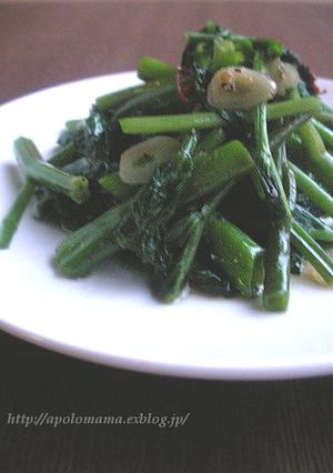 パパッと美味しい♪空芯菜のにんにく炒め♪-レシピのメイン写真