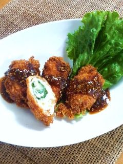 大葉チーズ巻きチキンカツ-レシピのメイン写真